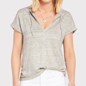 Chaser Short Sleeve Heathered Gray Top